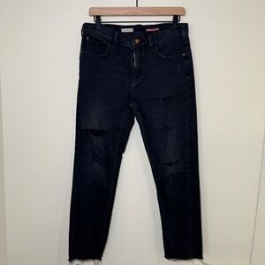 Pilcro Anthropologie Jeans Women's Size 27 Black The Heritage Boyfriend